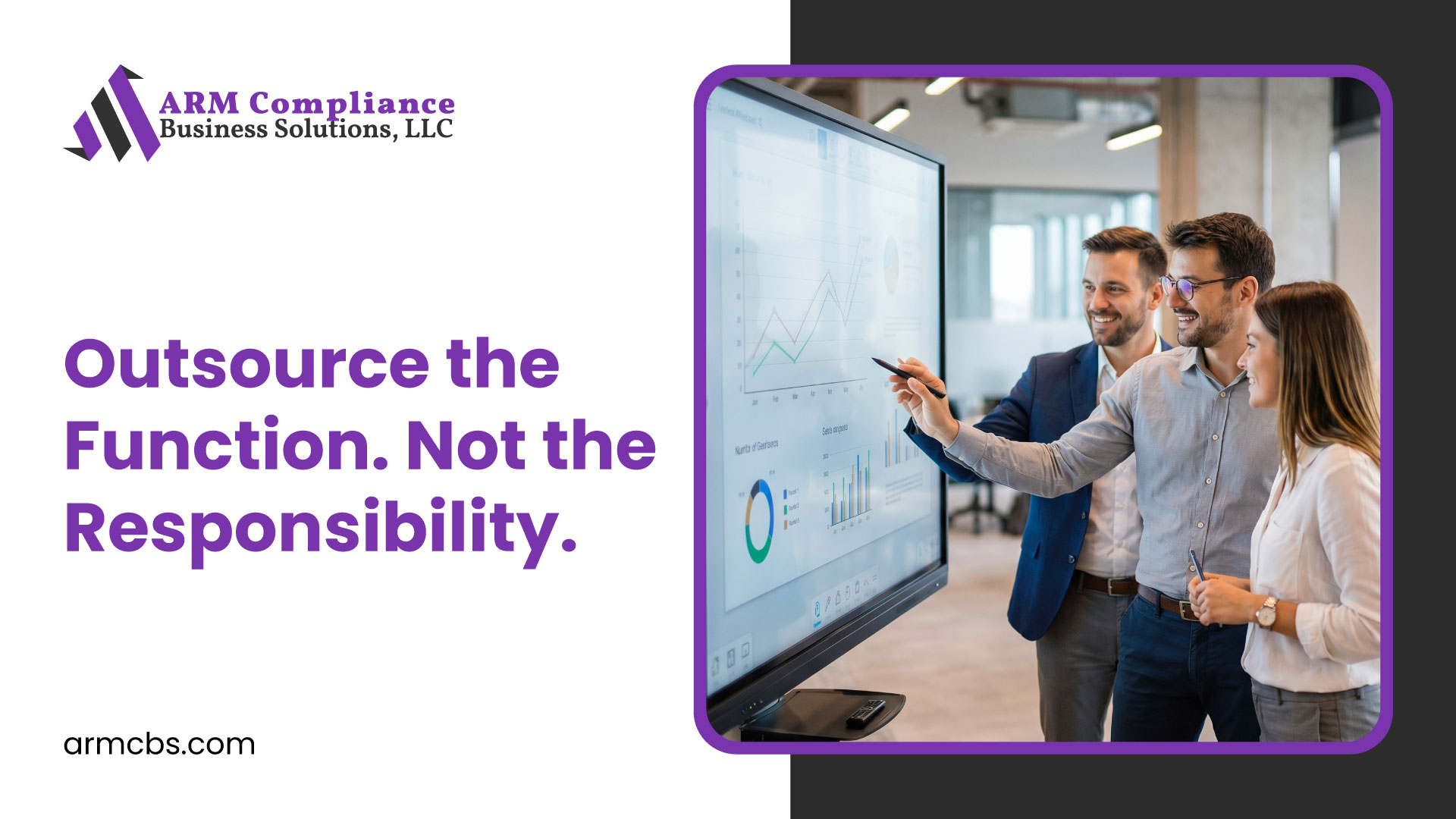 Business professionals discussing vendor oversight, compliance accountability, and technology provider risk management in the accounts receivable management industry.
